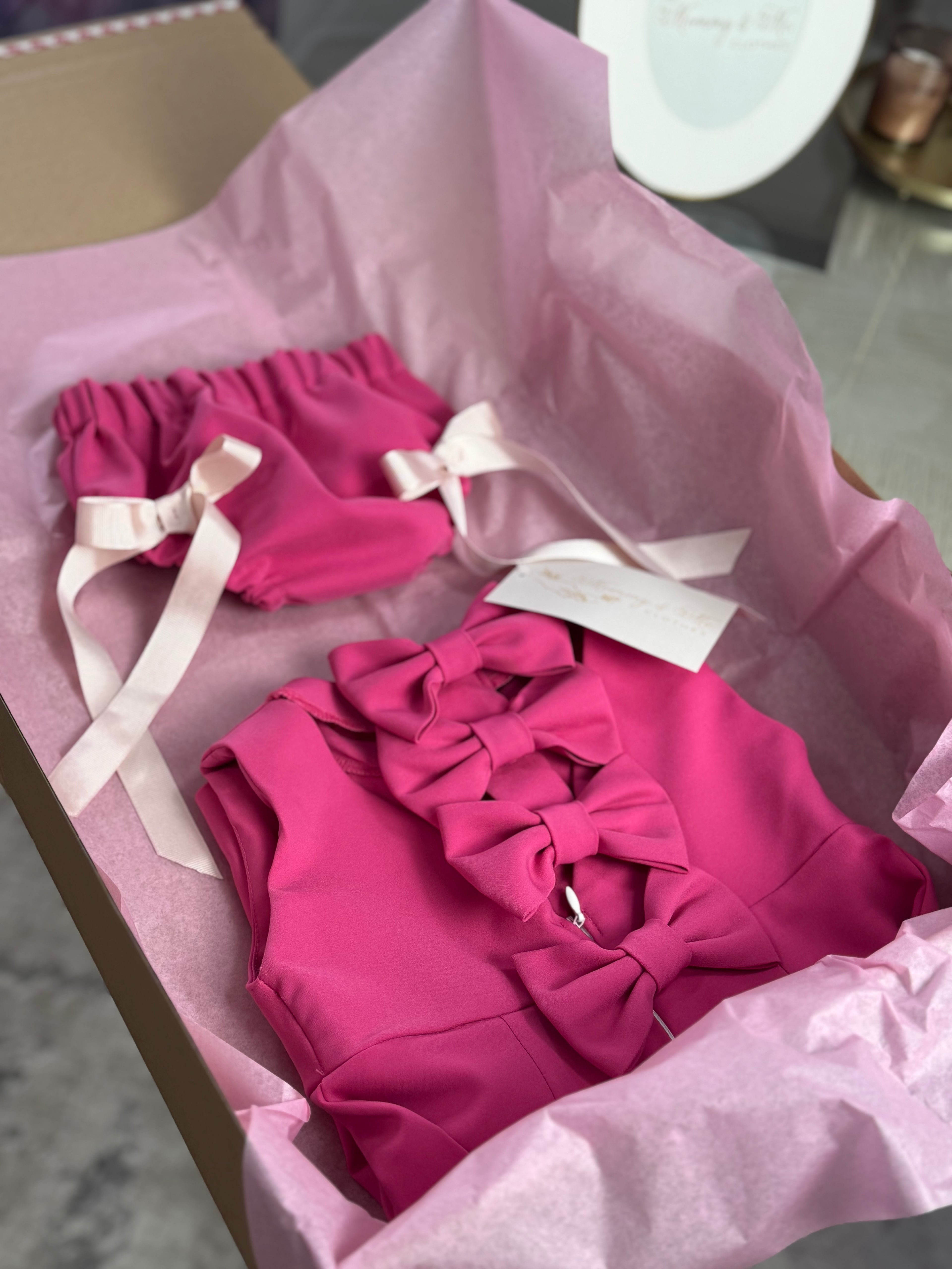 Rochita fetițe “Pink bow”