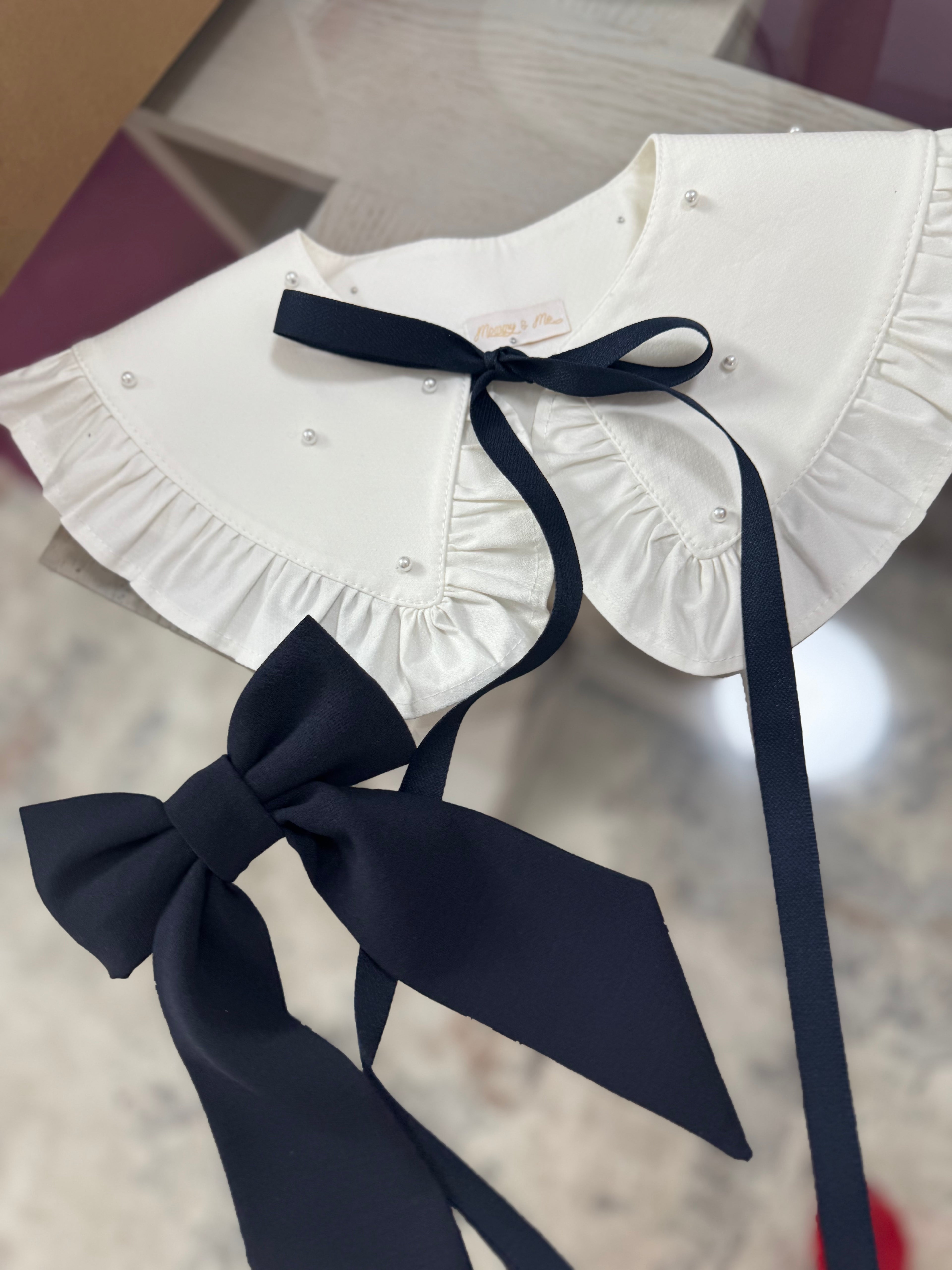 Fundiță par pentru fete bleumarin