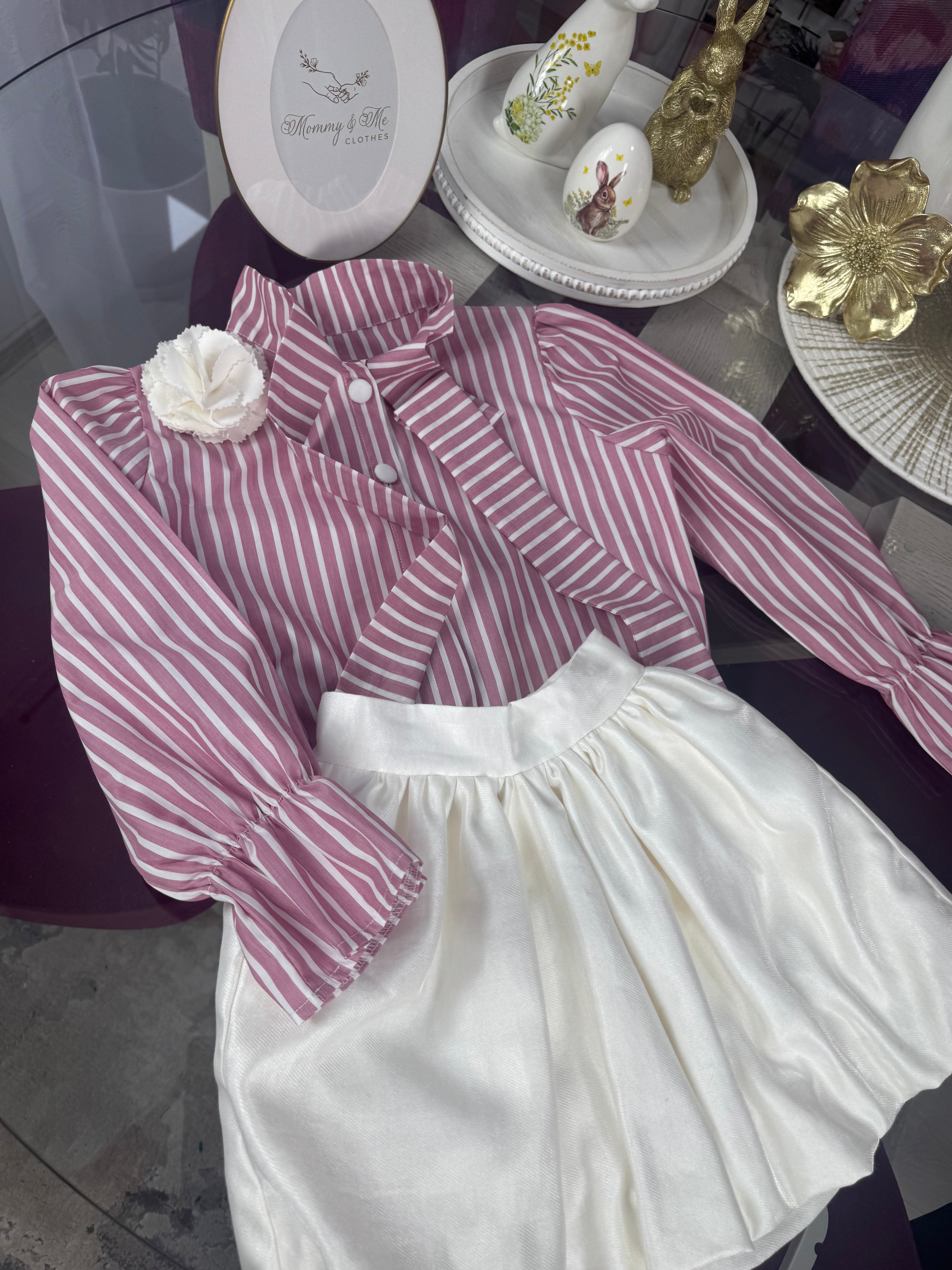 Cămașă Fetițe “Pink Stripes”