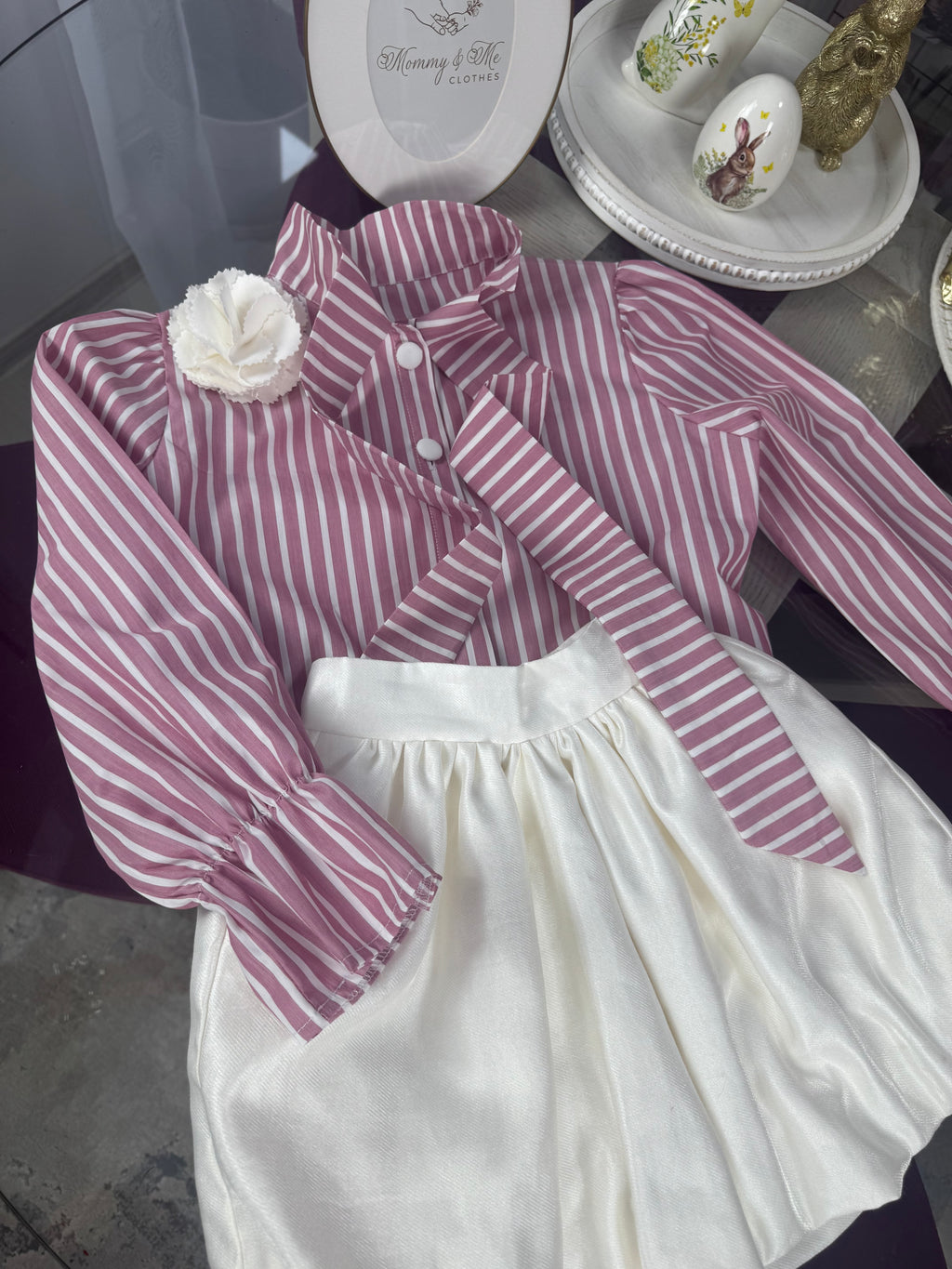 Cămașă Fetițe “Pink Stripes”