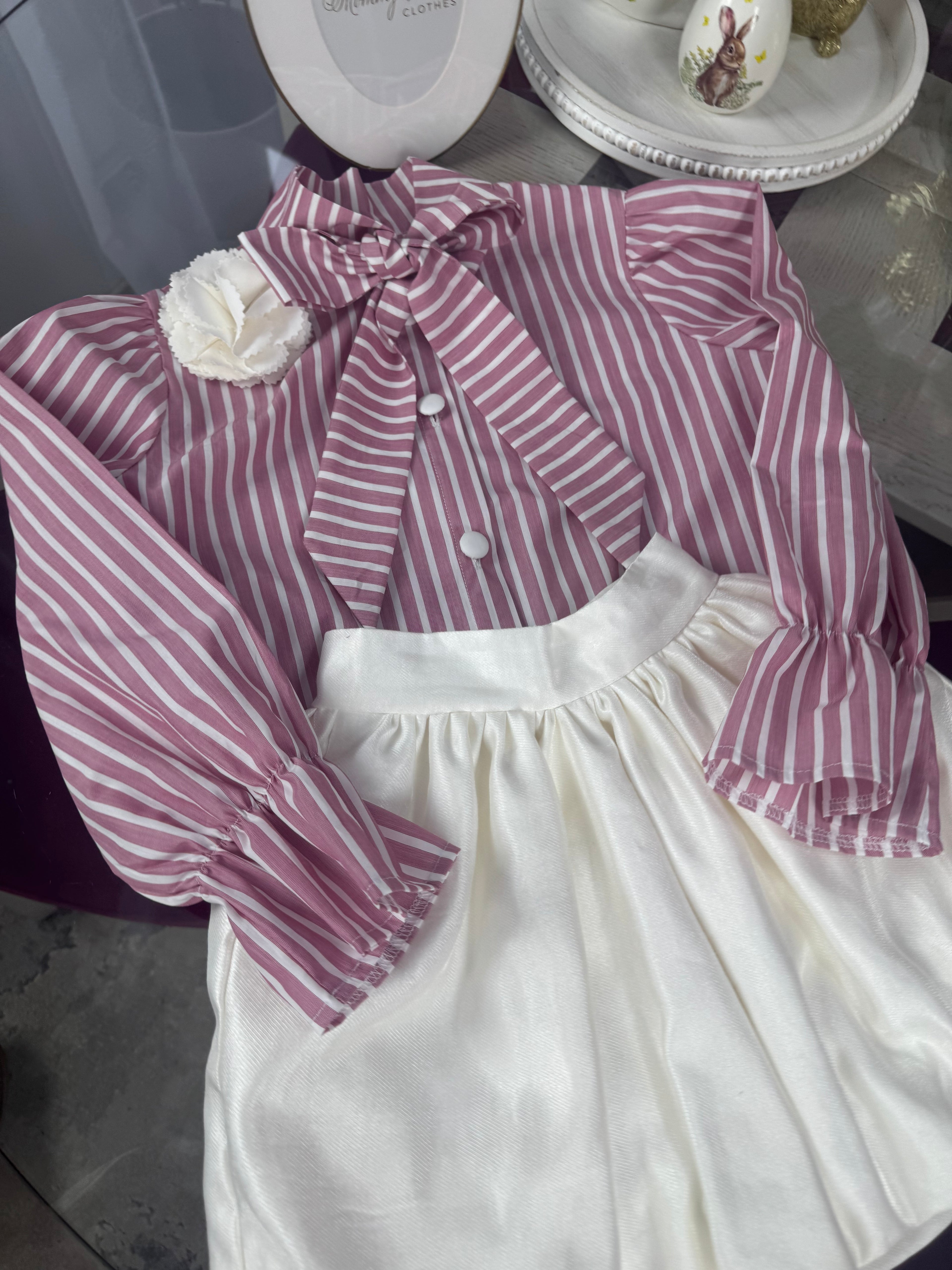 Cămașă Fetițe “Pink Stripes”