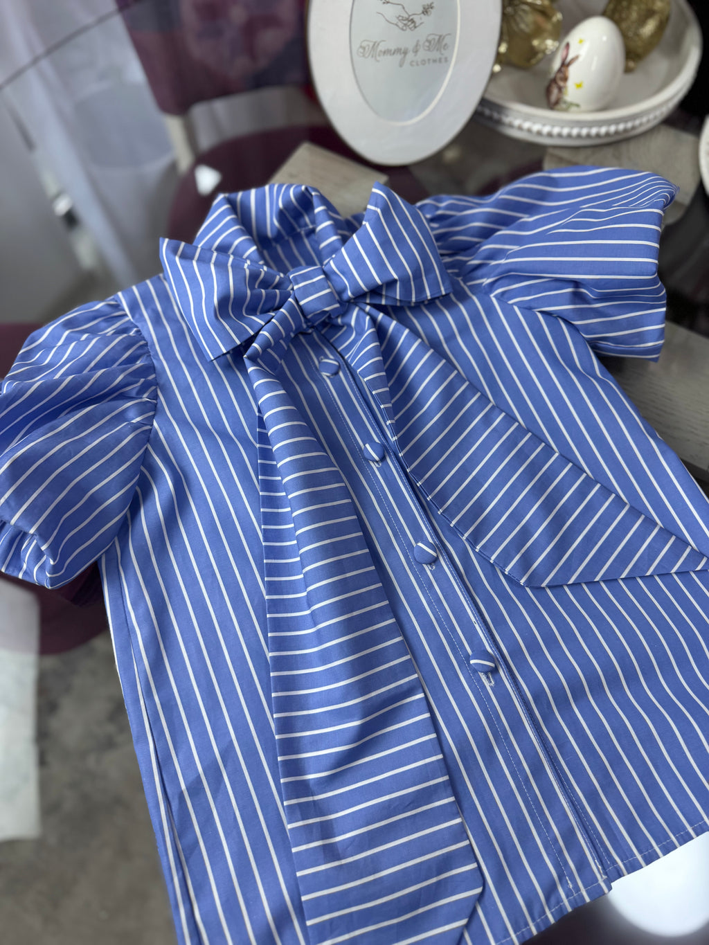 Cămașa fetițe “Stripes Bow”