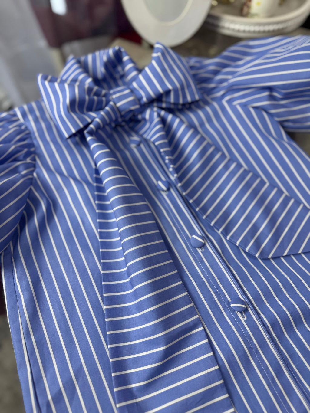 Cămașa fetițe “Stripes Bow”