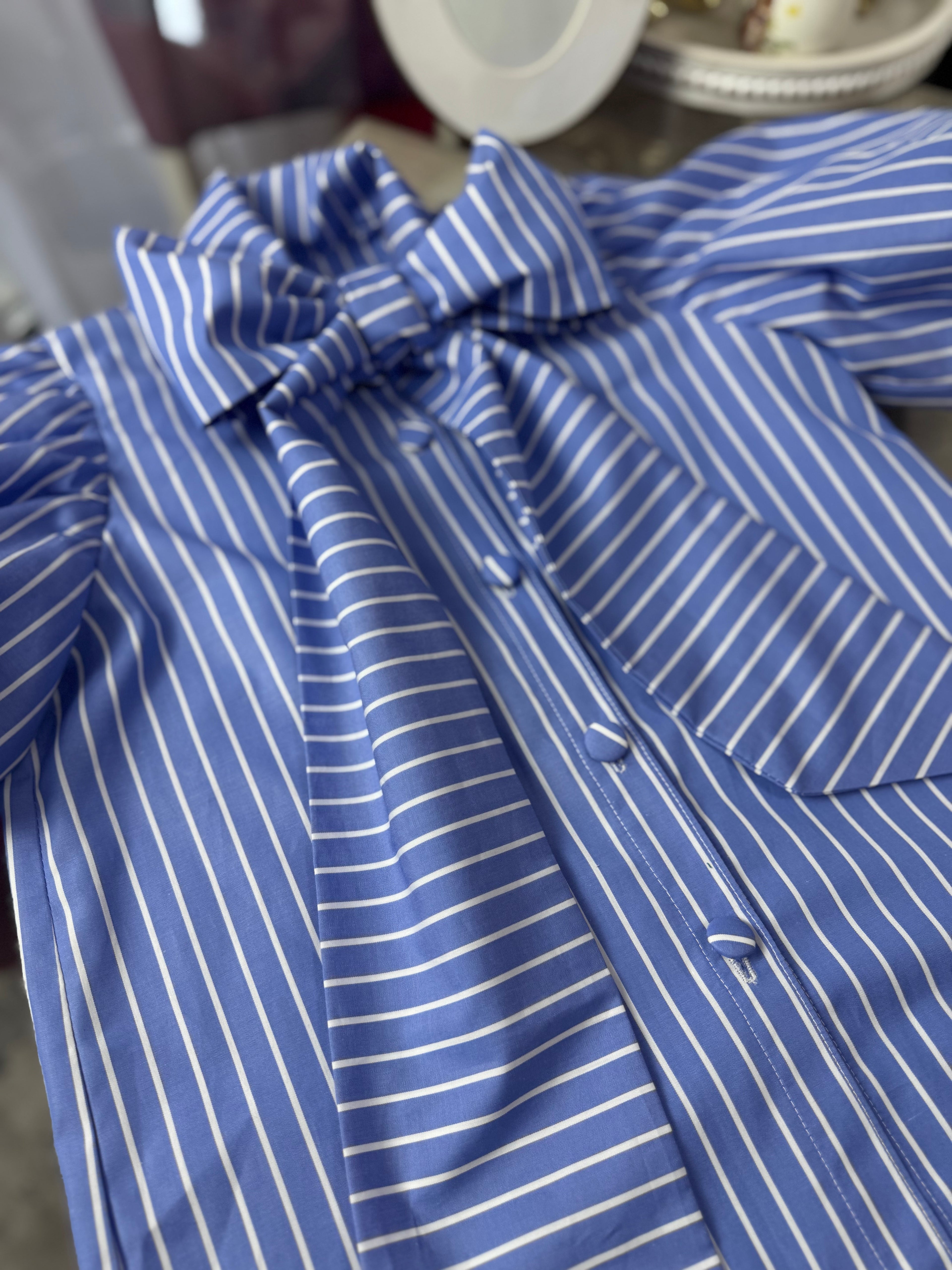 Cămașa fetițe “Stripes Bow”