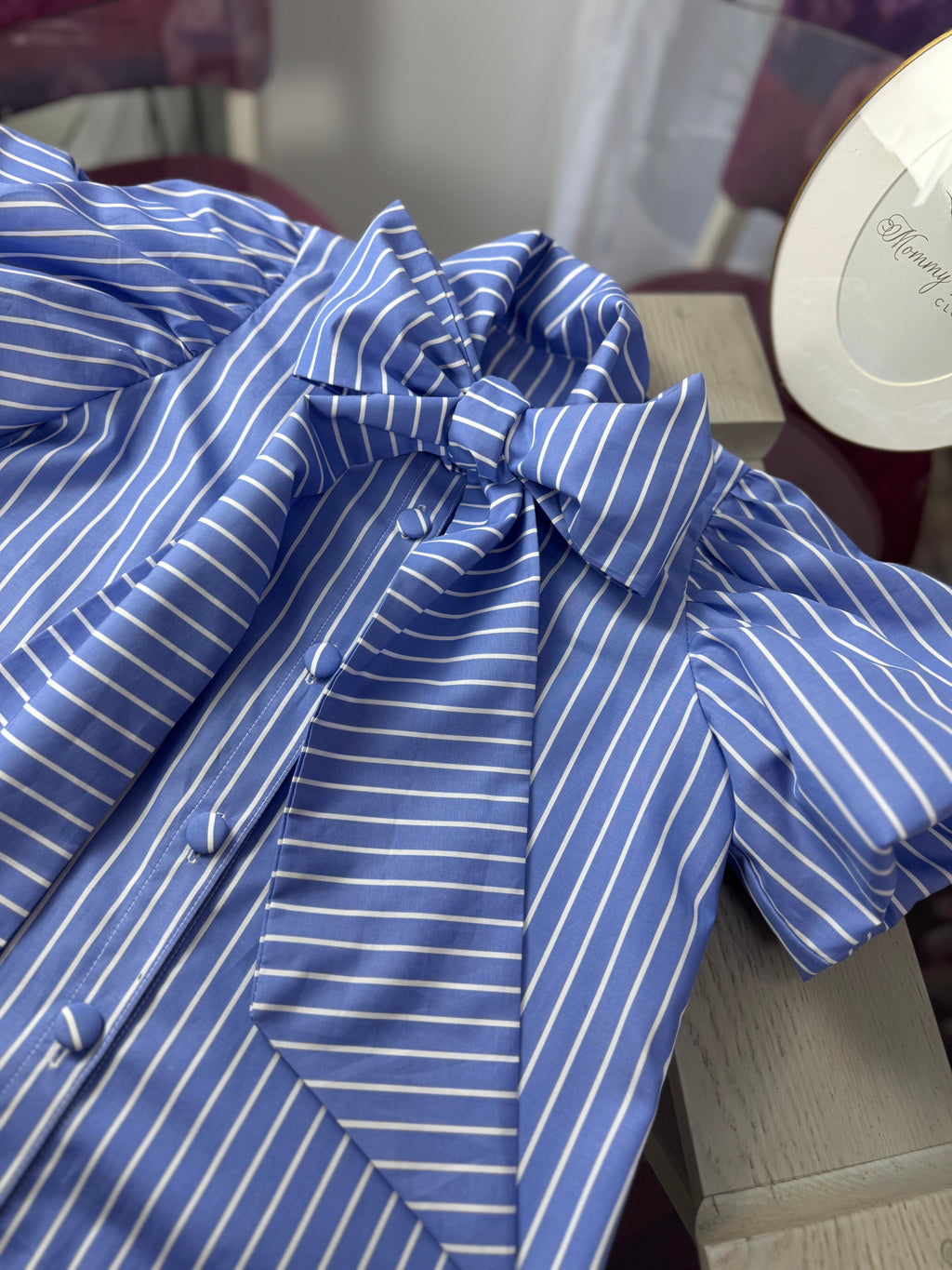 Cămașa fetițe “Stripes Bow”