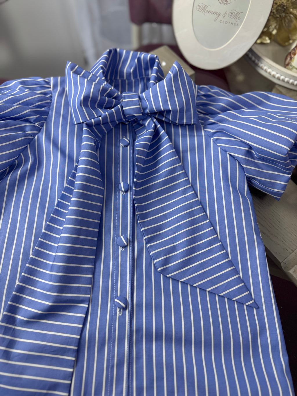 Cămașa fetițe “Stripes Bow”
