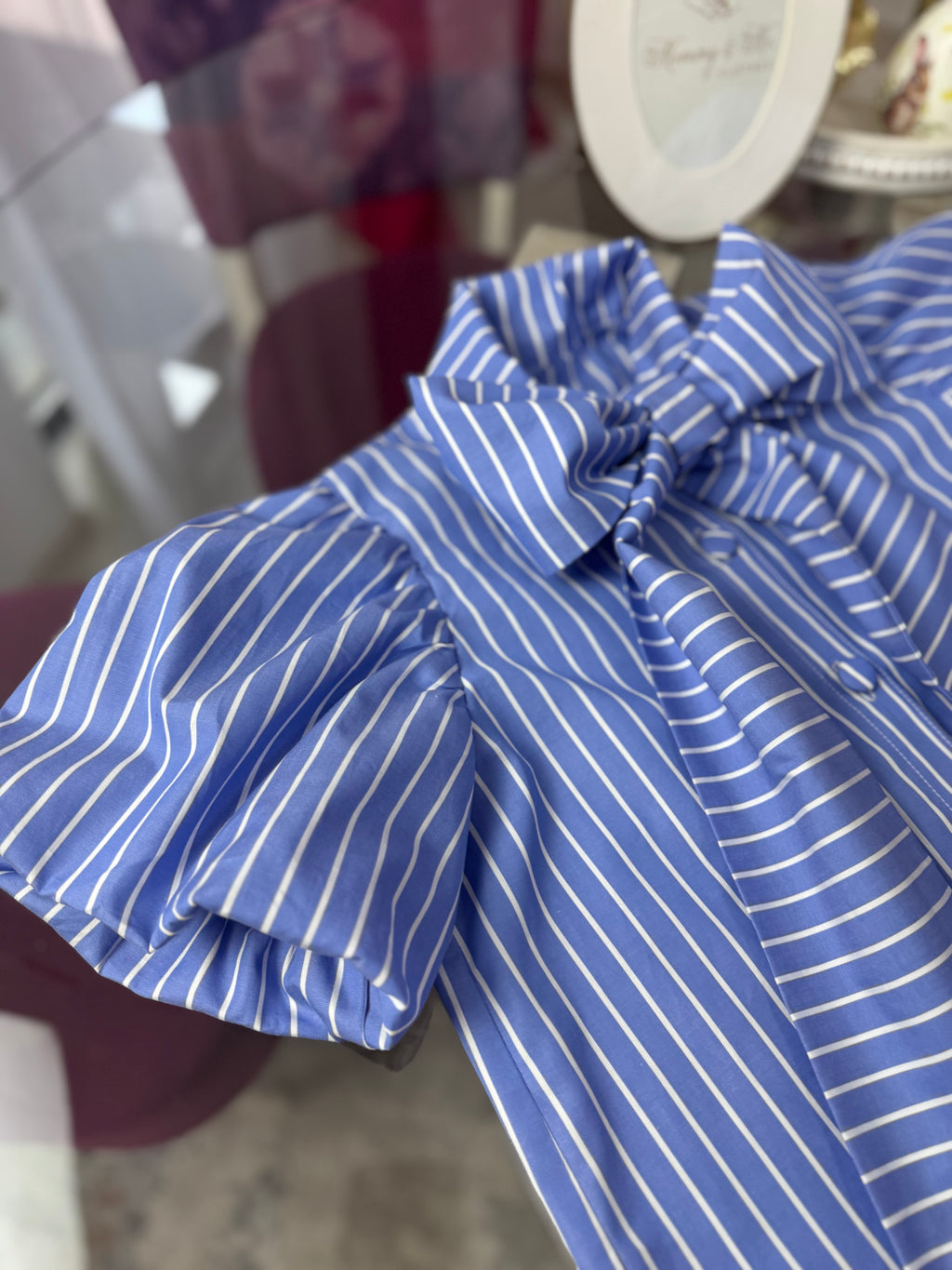 Cămașa fetițe “Stripes Bow”