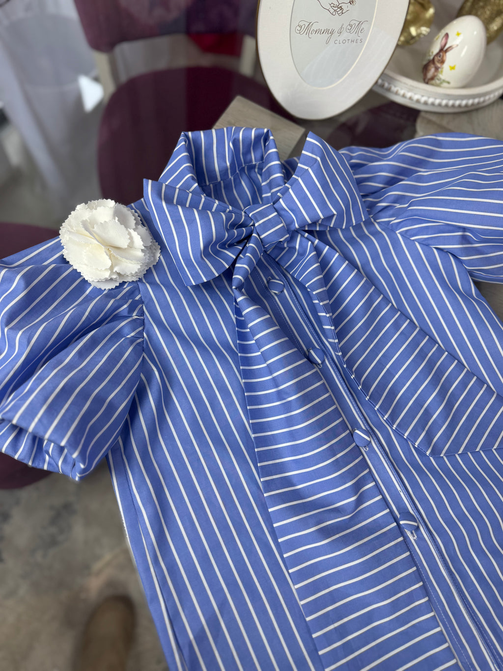 Cămașa fetițe “Stripes Bow”